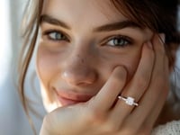 1ct Cushion Lab Grown Diamond Ring | 14K Gold | Canada