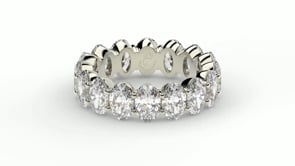 5.00 ct Lab Grown Diamond Eternity Ring in 14K White Gold