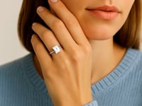 3ct Emerald Lab Grown Diamond Ring | 14K Gold | Canada